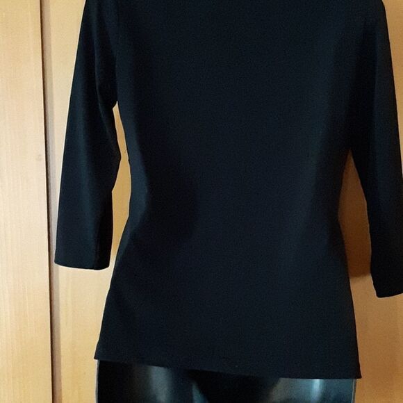 New York & Company Stretch Black Top  Size S - Picture 7 of 14